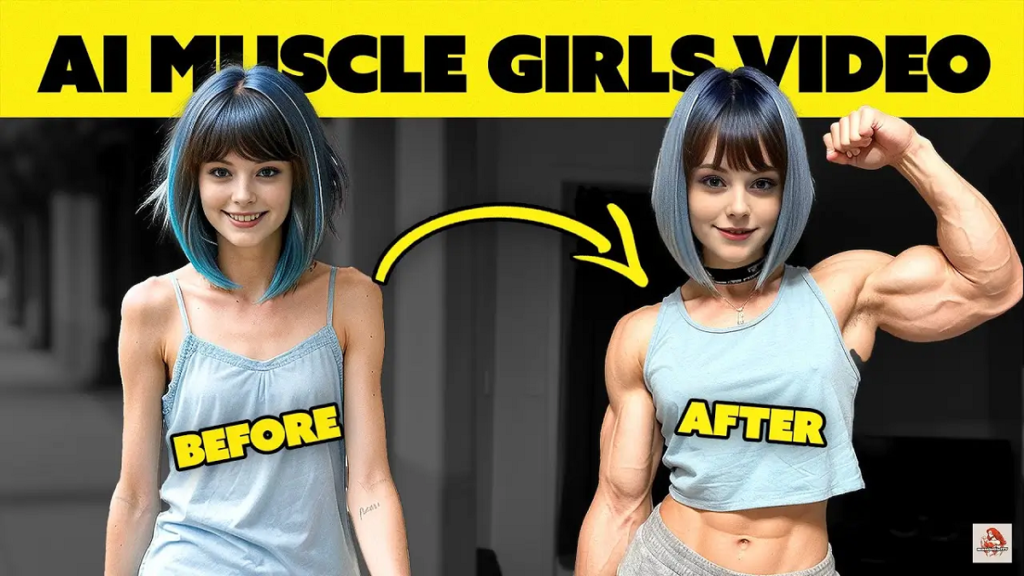 AI Muscle Trending Effect Video